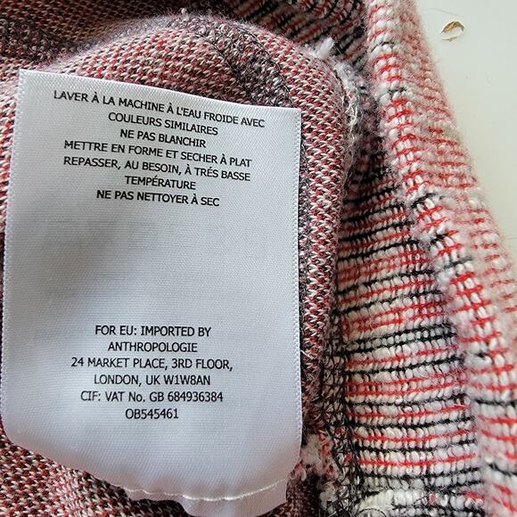 Anthropologie Postmark Nubby Knit Pullover Top Size M Boho Artsy Soft Grunge - Picture 7 of 9